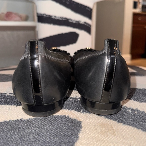 Chanel Black Women's ballerina ruffle flats Shoes - Picture 8 of 10